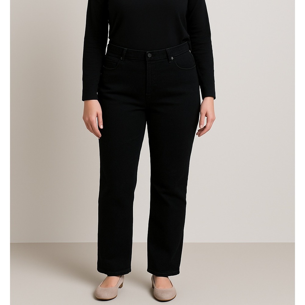 Gloria Vanderbilt Amanda Black High Rise Jeans – Women's‎ 16